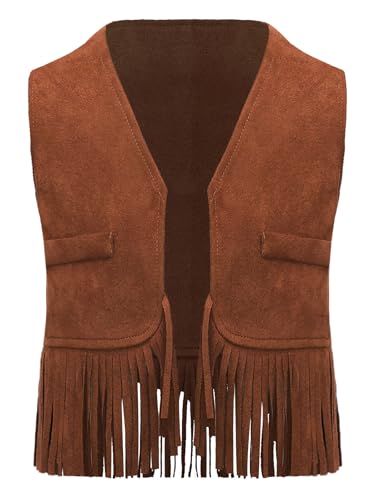 Raenseen Hippie Kostüm Für Baby Western Cowboy Kostüm Für Neugeborene Kind Junge Cowboy Jacke Weste Gilet Maskenkostüme Cosplay Karneval Und Halloween Braun 68-80 Raenseen Hippie Kostüm Für Baby Western Cowboy Kostüm Für Neugeborene Kind Junge Cowboy Jacke Weste Gilet Maskenkostüme Cosplay Karneval Und Halloween Braun 68-80 von Raenseen