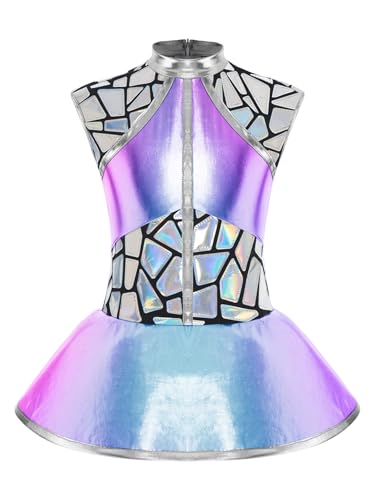 Raenseen Kinder Mädchen Alien Tanzkostüm Metallisch Mock Cap Ärmel A Linie Tutu Kleid Für Karneval Blau 122-128 Raenseen Kinder Mädchen Alien Tanzkostüm Metallisch Mock Cap Ärmel A Linie Tutu Kleid Für Karneval Blau 122-128 von Raenseen
