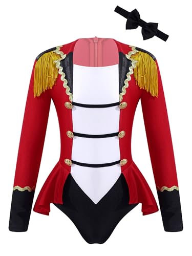 Raenseen Kostüm Karneval Mädchen Bodysuit Ärmel Lang Mit Krawatte Aus Zirkus Trikot Overall Tanzen Jazz Tanzen Modern Party Von Halloween Leistung Rot 134-140 Raenseen Kostüm Karneval Mädchen Bodysuit Ärmel Lang Mit Krawatte Aus Zirkus Trikot Overall Tanzen Jazz Tanzen Modern Party Von Halloween Leistung Rot 134-140 von Raenseen