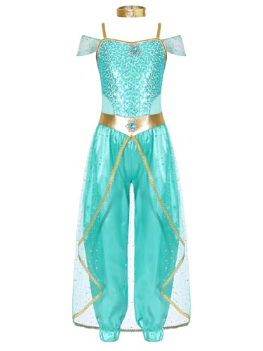 Raenseen Kostüm Prinzessin Arabisch Mädchen Kleid Tanzen Der Bauch Mit Pailletten Karneval Halloween Bauch Tänzer Anzug Verkleidung Hellgrün 170 Raenseen Kostüm Prinzessin Arabisch Mädchen Kleid Tanzen Der Bauch Mit Pailletten Karneval Halloween Bauch Tänzer Anzug Verkleidung Hellgrün 170 von Raenseen