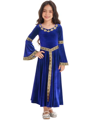 Raenseen Mittelalterliches Renaissance Prinzessinnenkostüm Für Mädchen Samt Duchessa Kleid Mittelalterliches Königinkostüm Verkleidung Karneval Halloween Kostüm Blau 110-116 Raenseen Mittelalterliches Renaissance Prinzessinnenkostüm Für Mädchen Samt Duchessa Kleid Mittelalterliches Königinkostüm Verkleidung Karneval Halloween Kostüm Blau 110-116 von Raenseen
