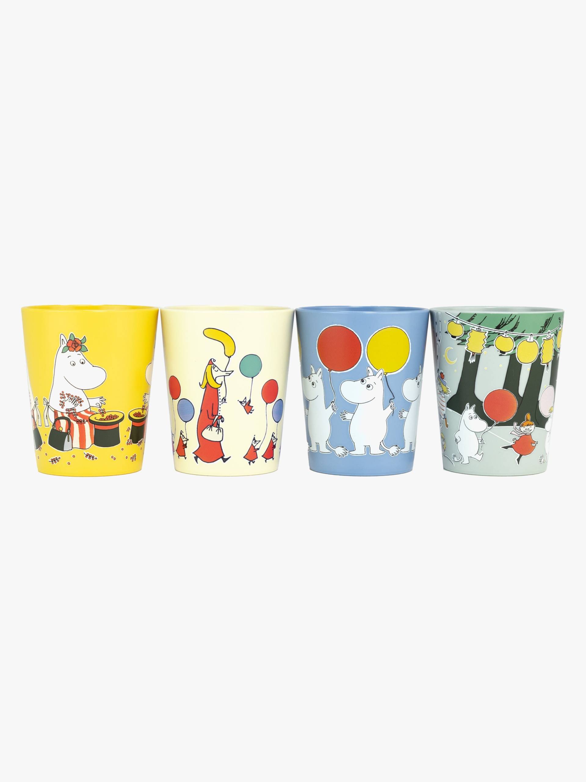 Mumin Festlichkeiten Sammelbecher 4er-Pack Mumin Festlichkeiten Sammelbecher 4er-Pack von Rätt Start