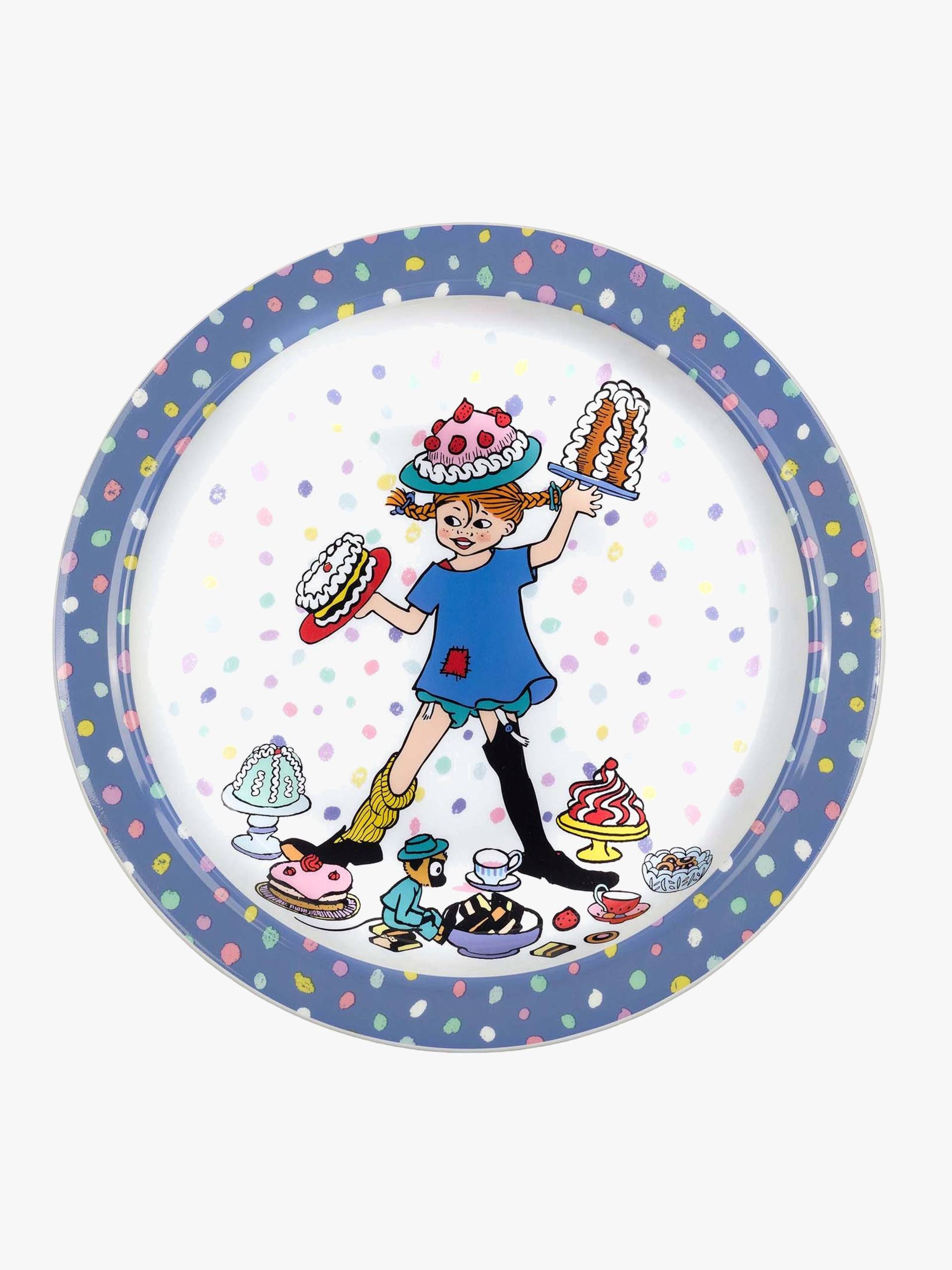 Pippi Geburtstag Teller, Blau Pippi Geburtstag Teller, Blau von Rätt Start