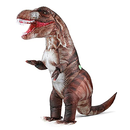 Rafalacy Aufblasbares Dinosaurier-Kostüm für Erwachsene, T-Rex-Kostüm, Halloween-Kostüm, Party, Dino Cosplay Outfit von Rafalacy