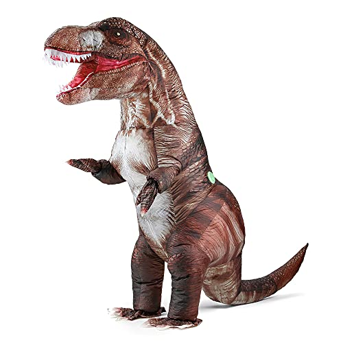 Rafalacy Aufblasbares Dinosaurier-Kostüm für Erwachsene, T-Rex-Kostüm, Halloween, Party, Cosplay-Outfit von Rafalacy