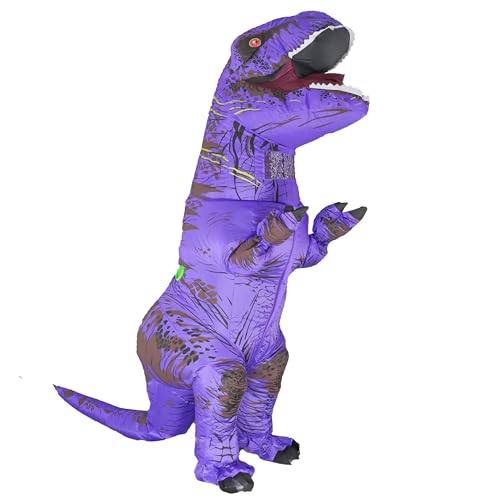 Rafalacy Inflatable Dinosaur Costume for Adult Blow up T-rex Costume Funny Halloween Party Costume Jurassic Dinosaur Cospaly Fancy Dress up Suit von Rafalacy