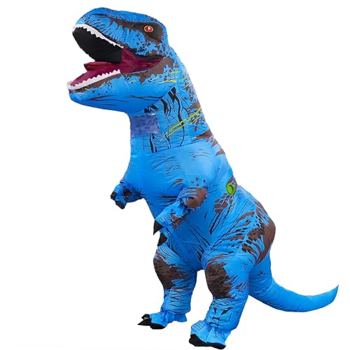 Aufblasbares Dinosaurier-Kostüm für Erwachsene, aufblasbares T-Rex-Kostüm, lustiges Halloween-Party-Kostüm, Jurassic-Dinosaurier-Cosplay, schickes Verkleidungskostüm. von Rafalacy