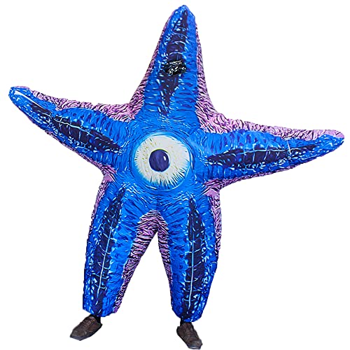 Rafalacy Aufblasbares Hai-Seestern-Kostüm für Erwachsene, aufblasbares Kostüm, lustiges Cosplay-Halloween-Kostüm, Kostüm (Seestern-1) von Rafalacy