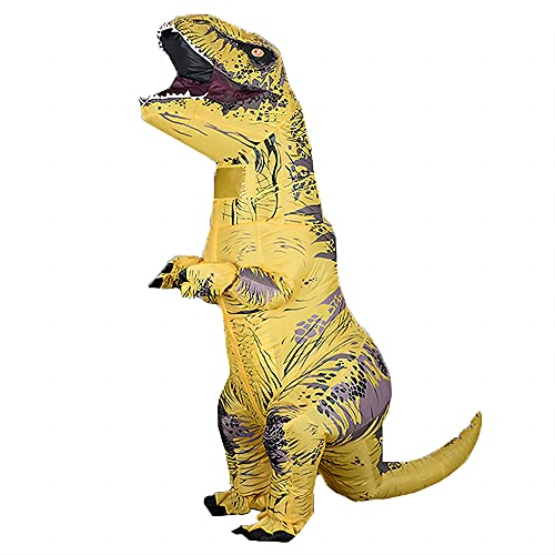 Rafalacy Aufblasbares T-Rex-Dinosaurier-Kostüm für Erwachsene - Lustiges Halloween-Party-Cosplay-Kostüm Overall Rafalacy Aufblasbares T-Rex-Dinosaurier-Kostüm für Erwachsene - Lustiges Halloween-Party-Cosplay-Kostüm Overall von Rafalacy
