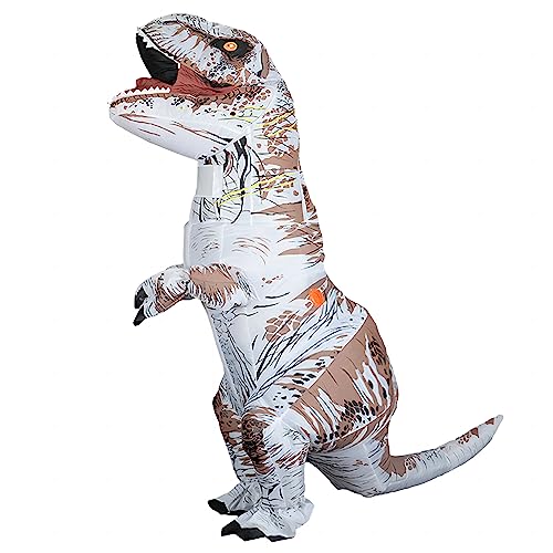 Rafalacy Dinosaurier-Kostüm für Erwachsene, aufblasbares T-Rex-Kostüm, lustiges Halloween-Dinosaurier-Kostüm, Party, Cosplay, Verkleidung, Overall Rafalacy Dinosaurier-Kostüm für Erwachsene, aufblasbares T-Rex-Kostüm, lustiges Halloween-Dinosaurier-Kostüm, Party, Cosplay, Verkleidung, Overall von Rafalacy