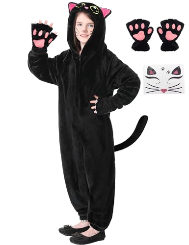 Ragelion Kinder Katzenkostüm Mädchen Tier Kostüm Katze Kind Faschingskostüm Plüschkostüm Onesie (140) Ragelion Kinder Katzenkostüm Mädchen Tier Kostüm Katze Kind Faschingskostüm Plüschkostüm Onesie (140) von Ragelion