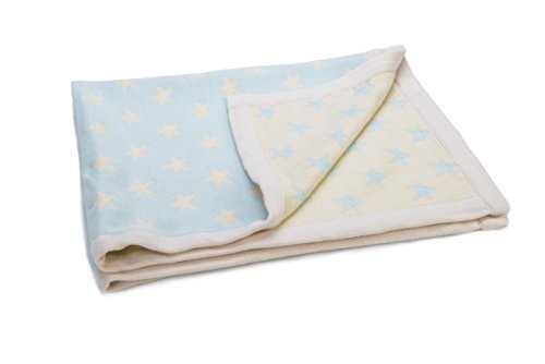 Ragtales Mimmo Sternen-Decke, Blau/cremefarben Ragtales Mimmo Sternen-Decke, Blau/cremefarben von Ragtales