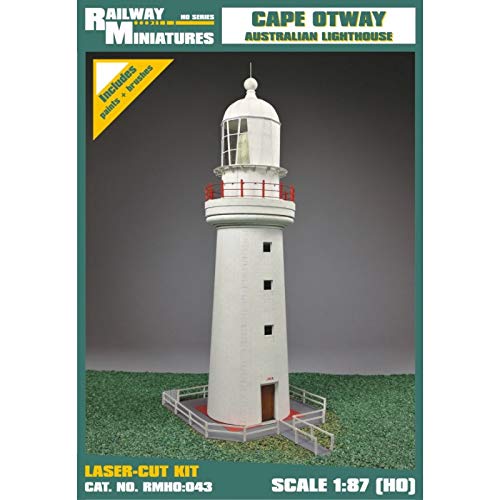 Bahnhof Miniaturen rmh0: 043 Leuchtturm Kap-Otway-Diorama, 14 x 10 x 27 cm von Railway Miniatures