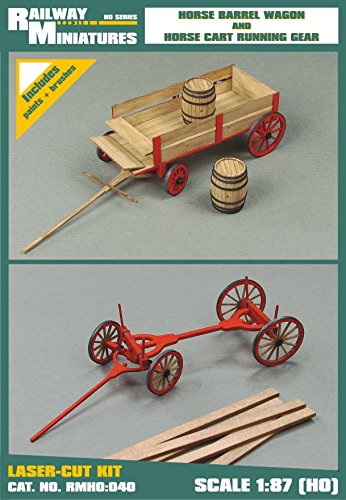 Railway Miniatures RMH0:040 Laufwagen und Pferdewagen Laufausrüstung Diorama, 8.3 x 2.5 x 1.8 cm von Railway Miniatures