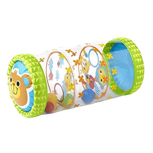 Aufblasbares Rollspielzeug Für Babys, Aufblasbare Babyrolle, Baby Roller, Baby Krabbelrolle, Baby Krabbelspielzeug, Kleinkind Glocke Spielzeug Babyrolle, Baby Walkers Spielzeug, Mit Ozeanball Für Baby von Rainao