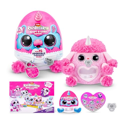 Rainbocorns, Adopt-A-Corn Surprise (Pudel) von ZURU Plüschtier, Sammlerplüsch, Baby, Überraschungseier für Mädchen & Kinder von Rainbocorns