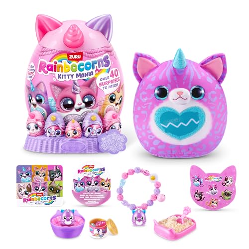Rainbocorns Kitty Mania von ZURU, Plüschspielzeug für Mädchen (FURRINA) von Rainbocorns