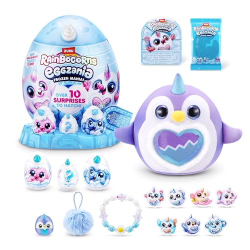 Rainbocorns Eggzania Frozencorn Mania (FROSTINE) von ZURU, Plüschspielzeug zum Sammeln für Mädchen ab 3 Jahren von Rainbocorns