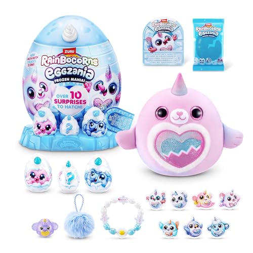 Rainbocorns Eggzania Frozencorn Mania (GLACIA) von ZURU, Plüschspielzeug zum Sammeln für Mädchen ab 3 Jahren von Rainbocorns