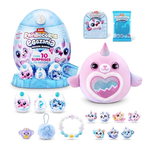 Rainbocorns Eggzania Frozencorn Mania (GLACIA) von ZURU, Plüschspielzeug zum Sammeln für Mädchen ab 3 Jahren von Rainbocorns
