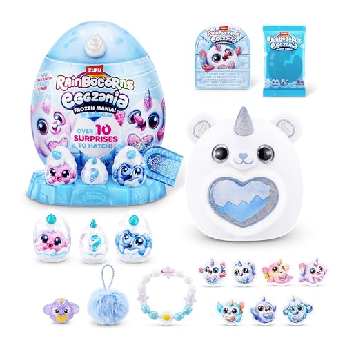 Rainbocorns Eggzania Frozencorn Mania (SNOWBELLA) von ZURU, Plüschspielzeug zum Sammeln für Mädchen ab 3 Jahren von Rainbocorns