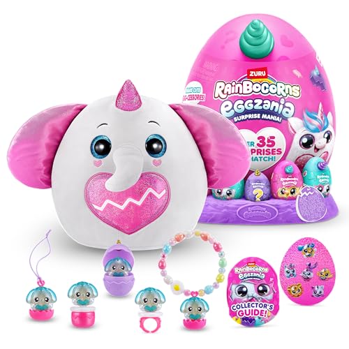 Rainbocorns Eggzania Surprise Mania Elephantcorn, über 20 Überraschungen, Plüschtier und Accessoires (Elefant) von Rainbocorns