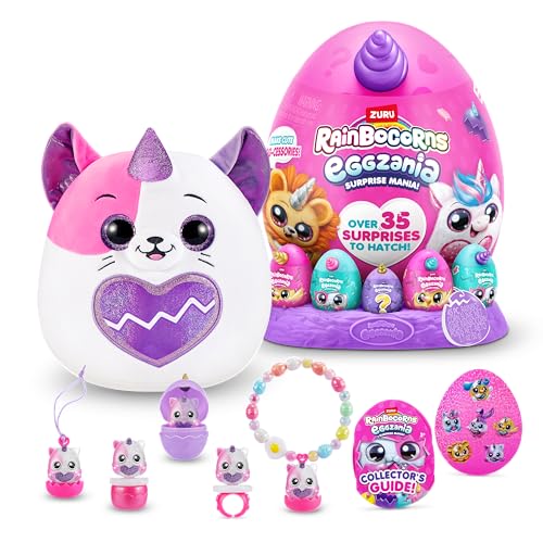 Rainbocorns Eggzania Surprise Mania Kittencorn, über 20 Überraschungen, Plüschtier und Accessoires (Kätzchen), Trixie (Kitten) von Rainbocorns