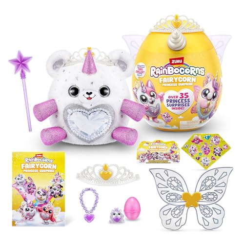 Rainbocorns Fairycorn Princess Surprise Serie 6, Gemmie Polarbär, von ZURU, 30 cm Fairycorn-Prinzessin Plüschtier (Polarbär) von Rainbocorns