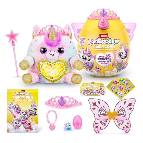 Rainbocorns Fairycorn Princess Surprise Serie 6, Ruby Einhorn, von ZURU, 30 cm Fairycorn-Prinzessin Plüschtier (Einhorn) von Rainbocorns