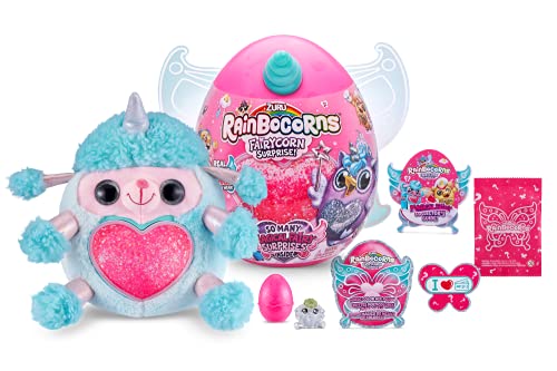 Rainbocorns Fairycorn Surprise Serie 4, Pudel - Plüschtier - Ultimatives Überraschungsei, tragbare Feenflügel von Rainbocorns