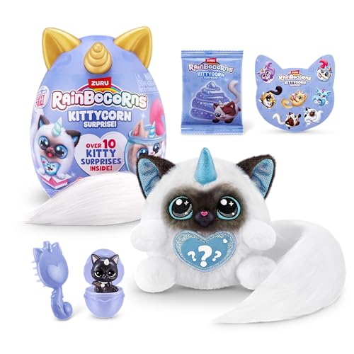 Rainbocorns Kittycorn Surprise Serie 3 (Dolly) von ZURU, Plüschtier, Plüsch-Sammeltier, Überraschungseier für Mädchen von Rainbocorns