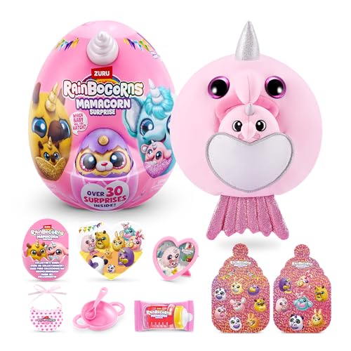 Rainbocorns Mamacorn Surprise (BLOB) von ZURU, Plüschspielzeug zum Sammeln für Mädchen ab 3 Jahren von Rainbocorns