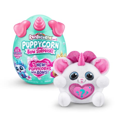 Rainbocorns Puppycorn Bow Surprise Serie 5, Chihuahua - Plüsch zum Sammeln - 5 Lagen voller Überraschungen, Herz zum Aufklappen, Aufkleber, Schleim, ab 3 Jahren (Chihuahua) von Rainbocorns