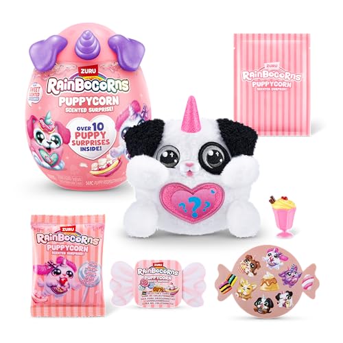 Rainbocorns Puppycorn Scent Surprise, Dalmatian, by ZURU Surprise Unboxing Soft Toy, Scented Puppy Plush for Girls (Dalmatian) von Rainbocorns