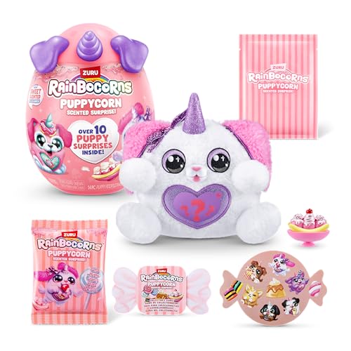 Rainbocorns Puppycorn Scent Surprise, Poodle, by ZURU Surprise Unboxing Soft Toy, Scented Puppy Plush for Girls (Poodle) von Rainbocorns