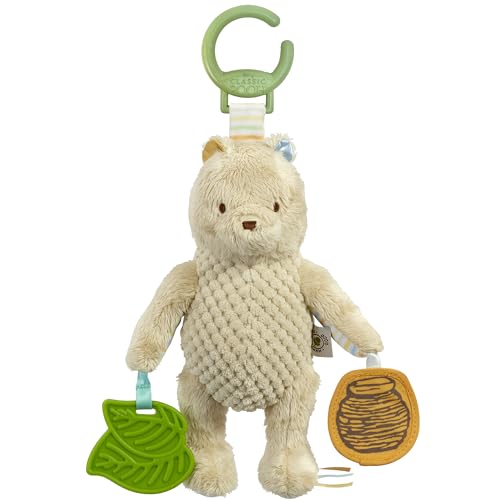 Rainbow Designs Disney Winnie Puuh Kinderwagen Spielzeug - Frühe Entwicklung Aktivität Spielzeug - Baby Sensorisches Spielzeug mit Rasseln, Quietschen, Texturen & Tags Beißring von Rainbow Designs