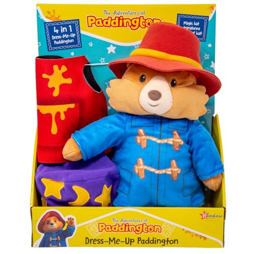 Rainbow Designs Dress Me Paddington Plüschtier – Plüsch-Dress Up Toy Teddybär mit 4 Abenteuer-Outfits – Fördert fantasievolles Spielen – inspiriert von Paddington Bear-Buch & TV-Serie Rainbow Designs Dress Me Paddington Plüschtier – Plüsch-Dress Up Toy Teddybär mit 4 Abenteuer-Outfits – Fördert fantasievolles Spielen – inspiriert von Paddington Bear-Buch & TV-Serie von Rainbow Designs