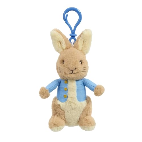 Rainbow Designs Peter Hase Schlüsselanhänger aus weichem Plüsch mit Clip für Taschen & Rucksäcke, 13 cm, kuscheliges Charakter-Spielzeug, inspiriert von Beatrix Potter Tales, Bezaubernder Rainbow Designs Peter Hase Schlüsselanhänger aus weichem Plüsch mit Clip für Taschen & Rucksäcke, 13 cm, kuscheliges Charakter-Spielzeug, inspiriert von Beatrix Potter Tales, Bezaubernder von Rainbow Designs