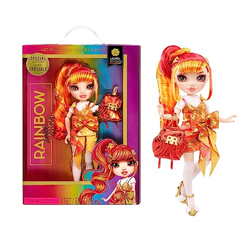 Rainbow HIGH Junior High Special Edition - Laurel DE-VIOUS - 23 cm große Rote und orangefarbene Modepuppe mit Zubehör und aufklappbarem, weichem Rucksack - Geschenk & Sammlerstück für Kinder von 4-12 Rainbow HIGH Junior High Special Edition - Laurel DE-VIOUS - 23 cm große Rote und orangefarbene Modepuppe mit Zubehör und aufklappbarem, weichem Rucksack - Geschenk & Sammlerstück für Kinder von 4-12 von Rainbow High