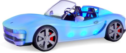 Rainbow High Colour Change Car, Cabrio mit 8-in-1-LED-Leuchten, beweglichen Rädern, Sicherheitsgurten und Lenkrad - buntes Fahrvergnügen - Geschenk und Sammelobjekt für Kinder ab 6 Jahren von Rainbow High