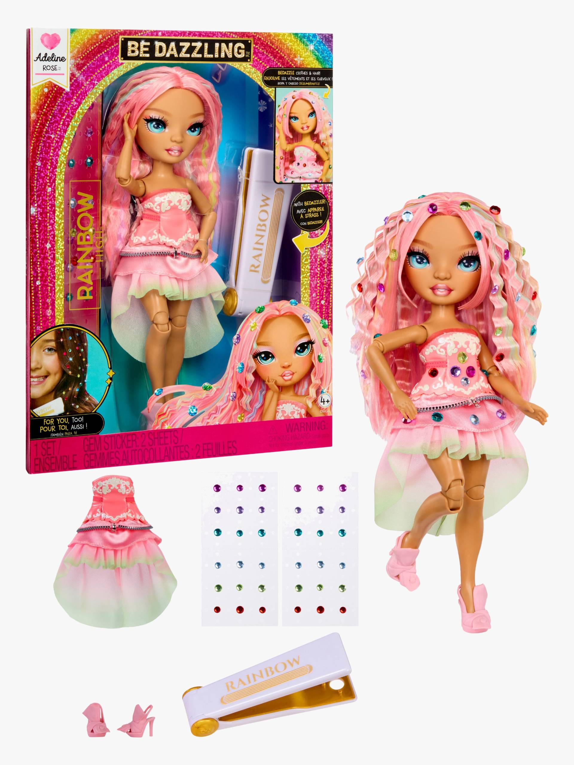 Rainbow High Be Dazzling Adeline Rose Modepuppe, Rosa von Rainbow High