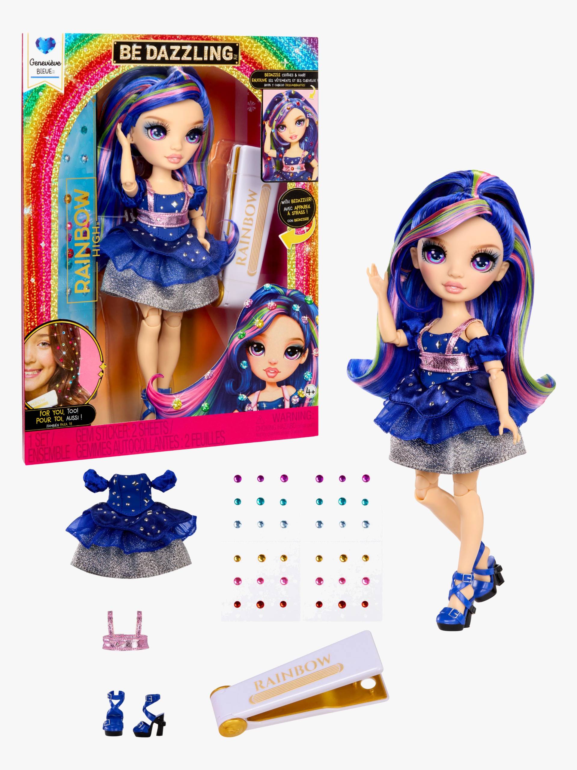 Rainbow High Be Dazzling Modepuppe Genevieve Bleue, Blau von Rainbow High