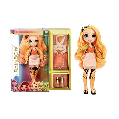 Rainbow High Fashion Doll – Poppy Rowan - Orange Puppe mit Luxus-Outfits, Accessoires und Puppenständer Series 1 von Rainbow High