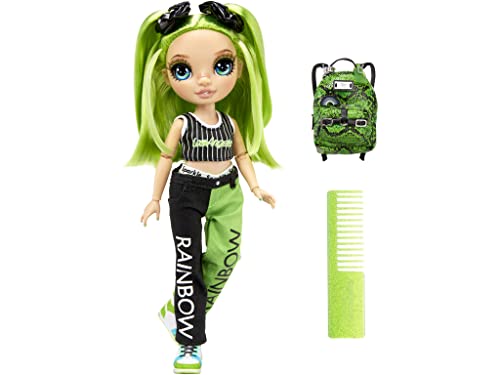 Rainbow High Jr. High - Jade Hunter - 23 cm Grüne Modepuppe mit Outfit & Accessoires - Stoffrucksack - Zum Sammeln - Geschenk für Kinder ab 6 Jahren von Rainbow High