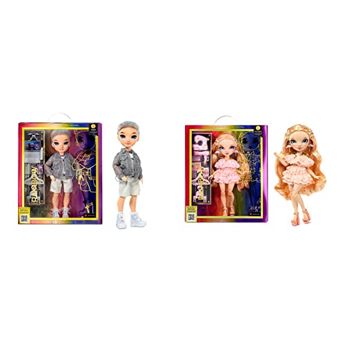 Rainbow High Modepuppe – Aidan Russel - Lila Junge Puppe – Modisches Outfit & 10+ Bunte Spiel-Accessoires 4-12 Jahren & Modepuppe – Victoria Whitman - Hellrosa Puppe mit Sommersprossen -4-12 Jahren Rainbow High Modepuppe – Aidan Russel - Lila Junge Puppe – Modisches Outfit & 10+ Bunte Spiel-Accessoires 4-12 Jahren & Modepuppe – Victoria Whitman - Hellrosa Puppe mit Sommersprossen -4-12 Jahren von Rainbow High