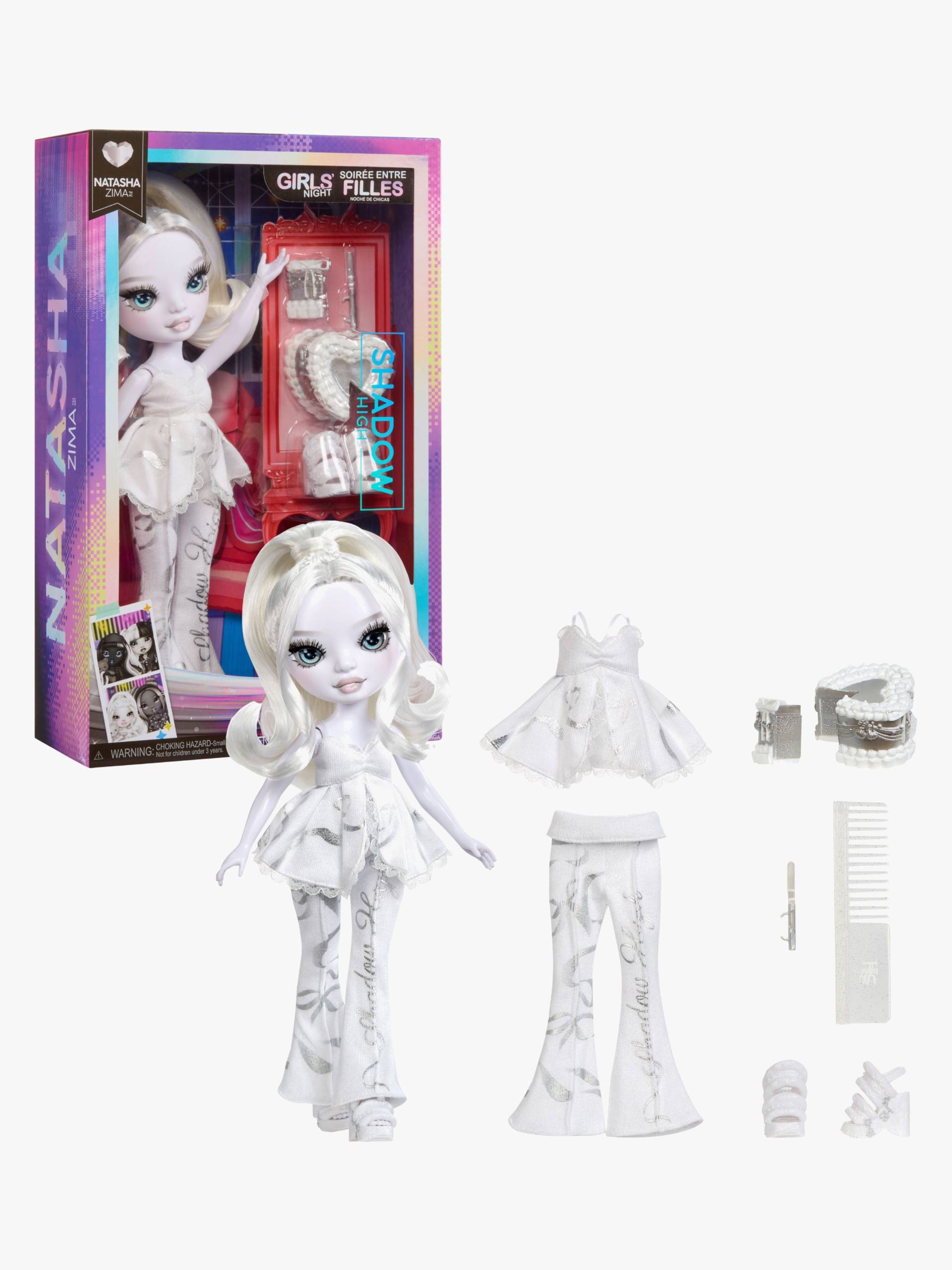 Rainbow High Modepuppe Girls Night Natasha, Weiße Haare von Rainbow High