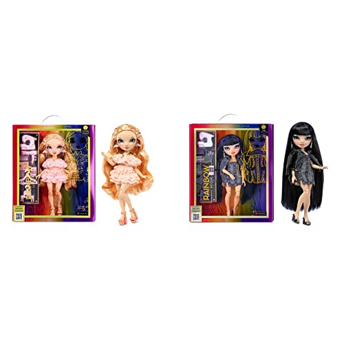 Rainbow High Modepuppe – Kim Nguyen - Blaue Puppe – Modisches Outfit & 10+ Bunte Spiel-Accessoires - 4-12 Jahren & Modepuppe – Victoria Whitman - Hellrosa Puppe mit Sommersprossen Rainbow High Modepuppe – Kim Nguyen - Blaue Puppe – Modisches Outfit & 10+ Bunte Spiel-Accessoires - 4-12 Jahren & Modepuppe – Victoria Whitman - Hellrosa Puppe mit Sommersprossen von Rainbow High