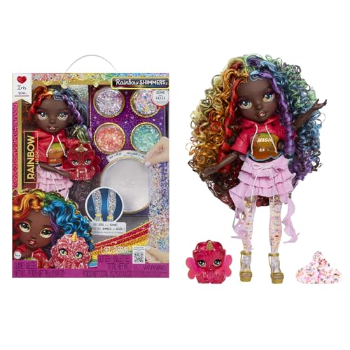 Rainbow High Rainbow Shimmers with Slime - Iris - 28 cm Modepuppe mit 1 Schleim-Set und1 Chamäleon-Haustier, Geeignet für Kinder ab 4 Jahren Rainbow High Rainbow Shimmers with Slime - Iris - 28 cm Modepuppe mit 1 Schleim-Set und1 Chamäleon-Haustier, Geeignet für Kinder ab 4 Jahren von Rainbow High
