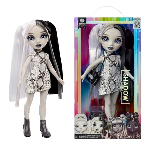 Rainbow High Shadow High Heather Grayson - 28 cm Modepuppe in Grauschattierungen, Schwarz-Weißes Haar und Outfit, Stylische Handtasche, Süßes Geschenk für Kinder von 4-10 Jahren Rainbow High Shadow High Heather Grayson - 28 cm Modepuppe in Grauschattierungen, Schwarz-Weißes Haar und Outfit, Stylische Handtasche, Süßes Geschenk für Kinder von 4-10 Jahren von Rainbow High