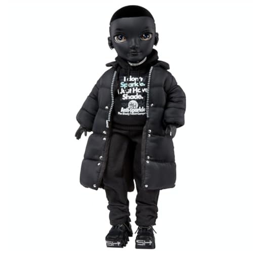 Rainbow High Shadow High - REXX McQueen - Schwarze Modepuppe mit modischem Outfit und mehr als 10 bunten Spielaccessoires - Ideal für Sammler und Kinder von 4-12 Jahren von Rainbow High